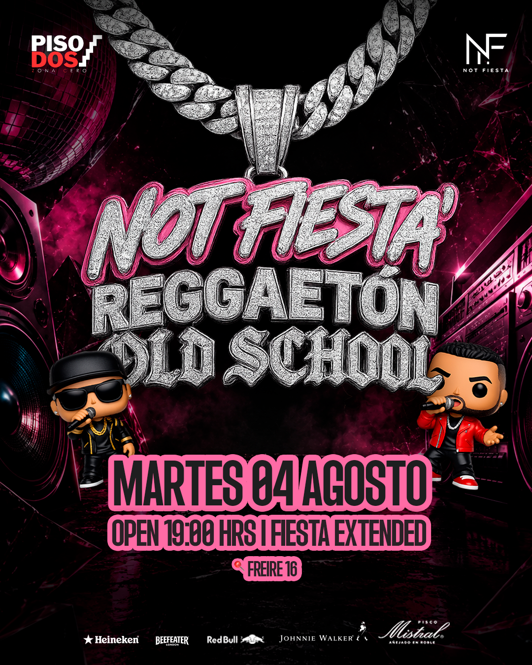 Flyer NOT FIESTA Reggaeton Old School
